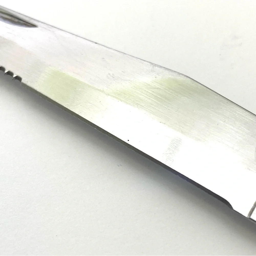 Walco Parisian Steak Knife w/Black Delrin Handle & 4-1/2